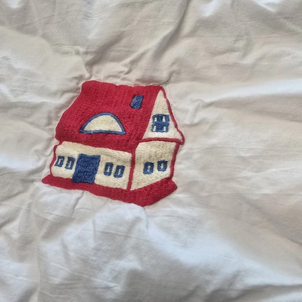 Rare Garnet Hill Kids Twin Size Quilt Blanket Farm Animals Theme Adorable EUC